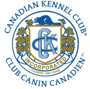 A logo of canadian kennel club